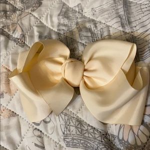 Large Cream Bow